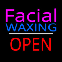 Pink Facial Wa ing Red Open Leuchtreklame