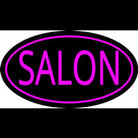 Pink Salon Oval Leuchtreklame