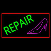 Pink Sandal Green Repair Leuchtreklame