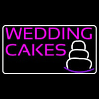 Pink Wedding Cakes Leuchtreklame