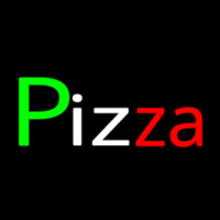 Pizza Italian Flag Colors Leuchtreklame