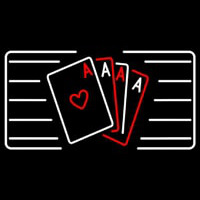 Poker Cards Icon 6 Leuchtreklame