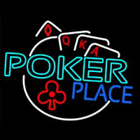 Poker Place Leuchtreklame