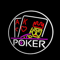 Poker With Border 1 Leuchtreklame