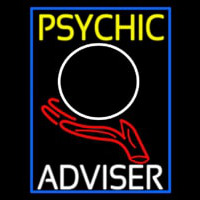 Psychic Adviser Crystal Logo Leuchtreklame