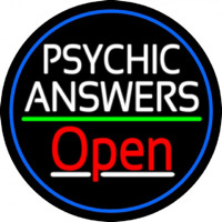 Psychic Answers Open Leuchtreklame