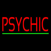 Psychic Green Line Leuchtreklame