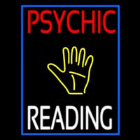 Psychic Reading Block Yellow Palm Leuchtreklame