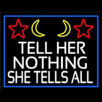 Psychic Tell Her Nothing She Tells All And Blue Border Leuchtreklame