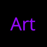 Purple Art Cursive Leuchtreklame