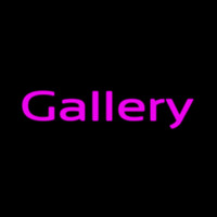 Purple Cursive Gallery Leuchtreklame