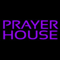 Purple Prayer House Leuchtreklame