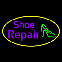 Purple Shoe Repair Sandal Leuchtreklame