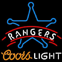 Rangers Coors Light Leuchtreklame