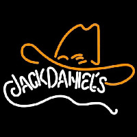 Rare Jack Daniels Whiskey Cowboy Hat Leuchtreklame