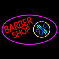 Red Barber Shop Leuchtreklame