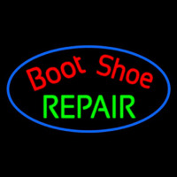 Red Boot Shoe Repair Leuchtreklame