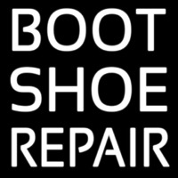 Red Boot Shoe Repair Leuchtreklame