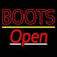 Red Boots Open Leuchtreklame