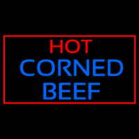 Red Border Hot Corned Beef Leuchtreklame