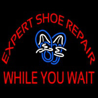 Red E pert Shoe Repair Leuchtreklame