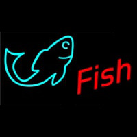 Red Fish Logo 1 Leuchtreklame