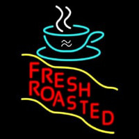 Red Fresh Roasted Coffee Cup Leuchtreklame