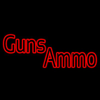 Red Guns Ammo Leuchtreklame