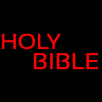 Red Holy Bible Leuchtreklame