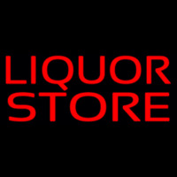 Red Liquor Store Leuchtreklame