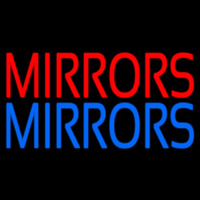 Red Mirrors Blue Mirrors Leuchtreklame