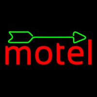 Red Motel With Green Arrow Leuchtreklame