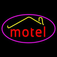 Red Motel With Symbol Leuchtreklame