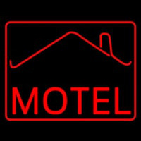 Red Motel With Symbol Leuchtreklame