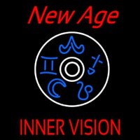 Red New Age Inner Vision Leuchtreklame