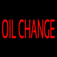 Red Oil Change Leuchtreklame