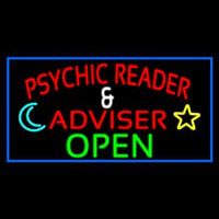 Red Psychic Reader And Advisor With Open Leuchtreklame