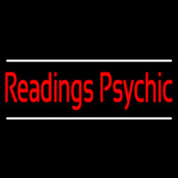 Red Psychic Readings White Line Leuchtreklame