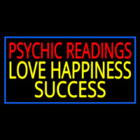 Red Psychic Readings Yellow Love Happiness Success Leuchtreklame