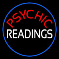 Red Psychic White Readings With Border Leuchtreklame