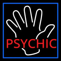 Red Psychic With Palm Leuchtreklame