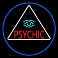 Red Psychic With Turquoise Eye Leuchtreklame