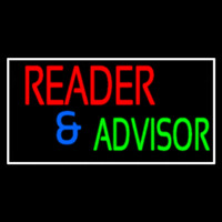 Red Reader And Green Advisor Leuchtreklame