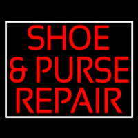 Red Shoe And Purse Repair Leuchtreklame