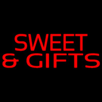 Red Sweets And Gifts Leuchtreklame