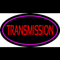 Red Transmission Purple Oval Leuchtreklame