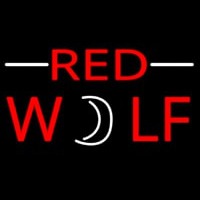 Red Wolf Beer Sign Leuchtreklame