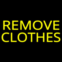 Remove Clothes Leuchtreklame