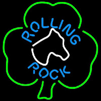 Rolling Rock Horsehead Shamrock Leuchtreklame