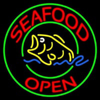 Round Seafood Open  Leuchtreklame